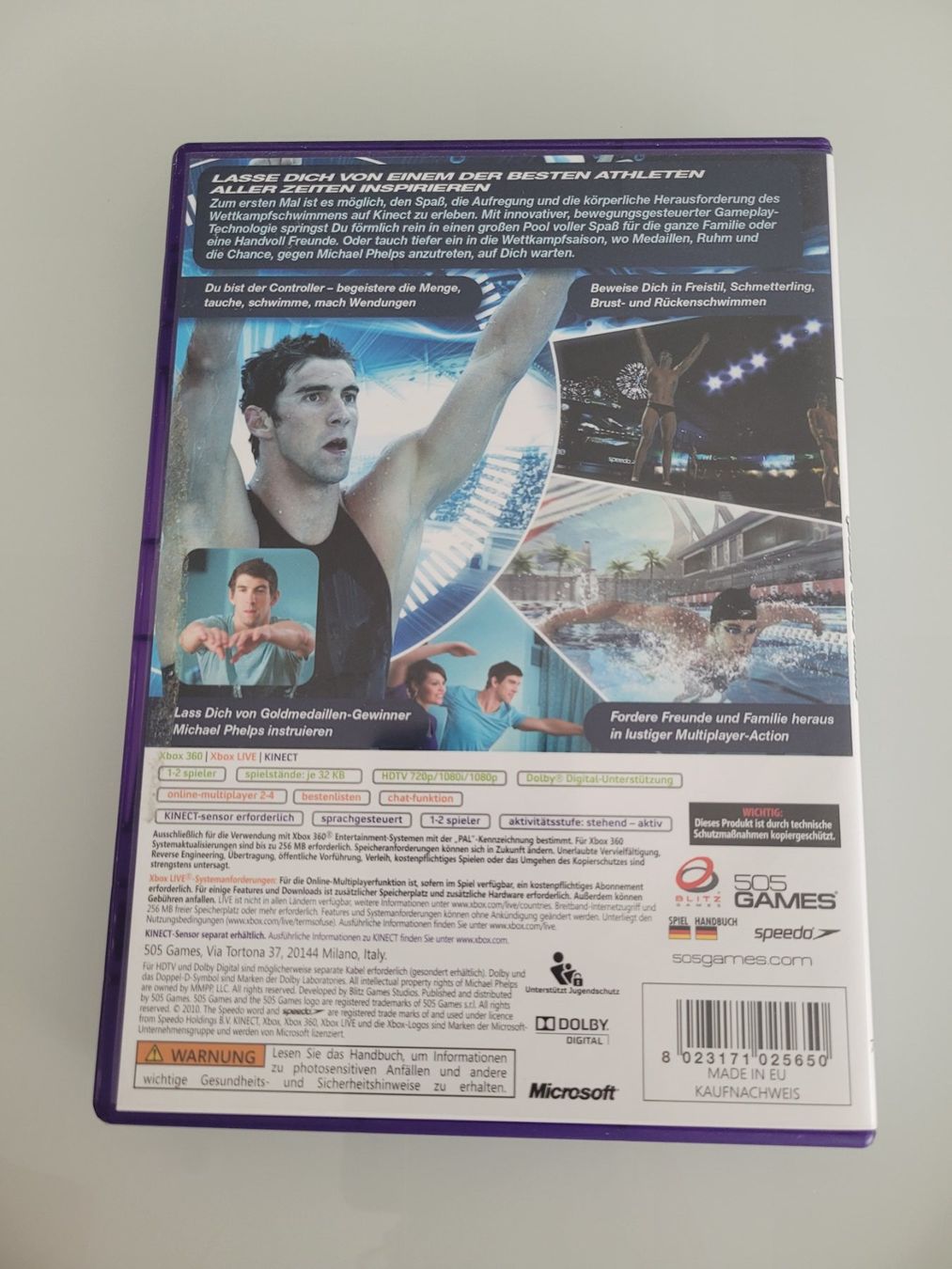 Giochi: Michael Phelps push the Limit, KINECT (XBox 360) – Usato da Uezwil venduto da -Retrogames- 2