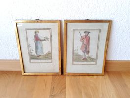 Paire de gravures anciennes 