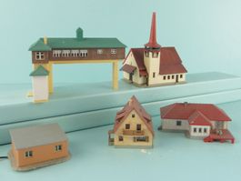 Kibri/Märklin 5 X Gebäude in Spur Z
