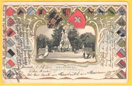8.2.1903 Neuchàtel Denkmal de la.Republique