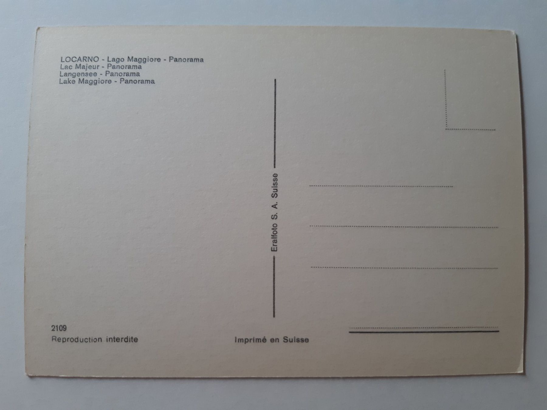 Cartoline postali: Locarno, Ticino, postcard – Usato da Verscio venduto da giamma1985 1