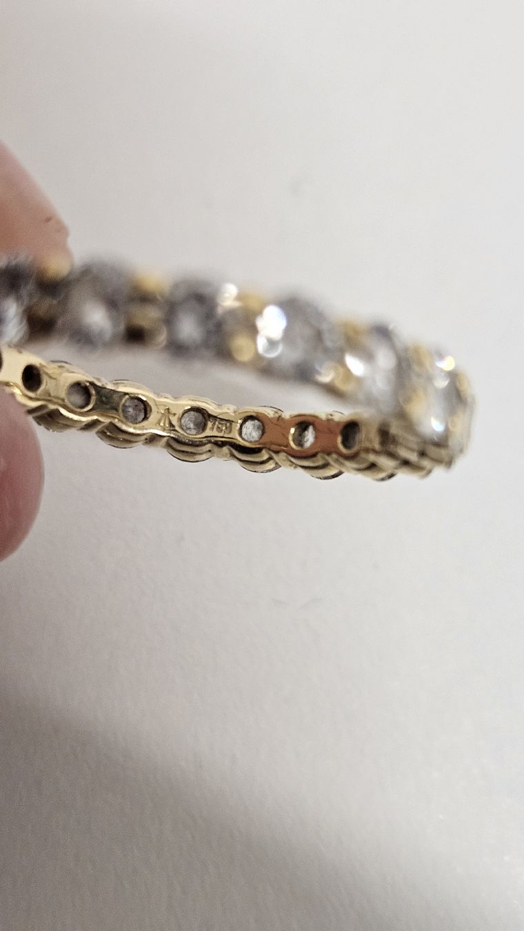 Anelli: Fedina brillanti oro giallo 18 ct – Usato da Pura venduto da and_8dzs 7
