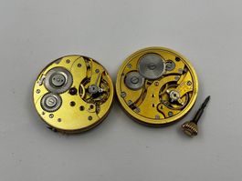 Zwei Taschenuhr Uhrwerke