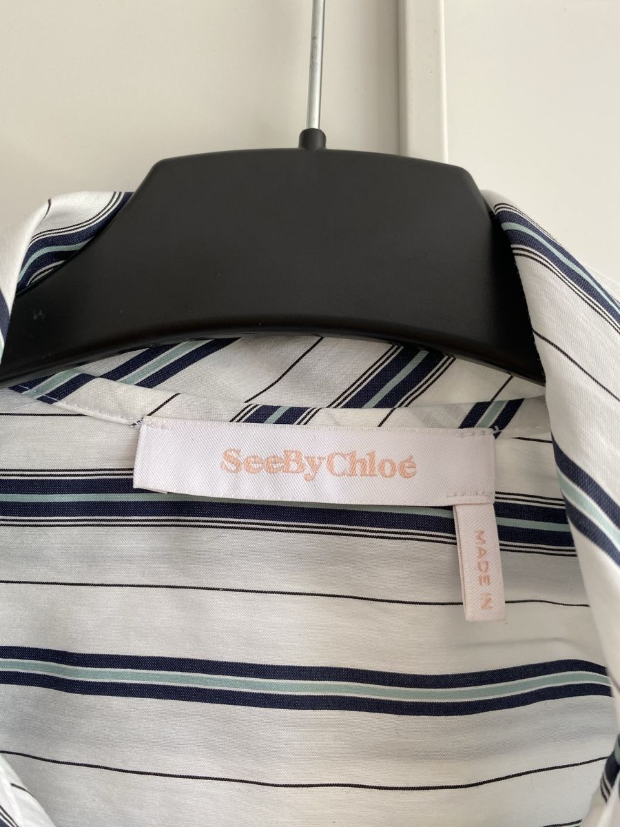 Chloé Blusen: Chloé Bluse mit Seide, gestreift, Grösse 36 – Gebraucht aus Winterthur von marisole4 1