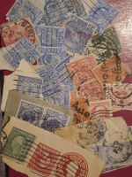 Perfins Ausland auf Papier oder mit Papierresten