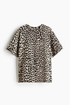 T-Shirt Damen Leopardenmuster