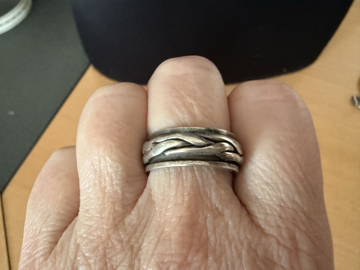 Anelli: Vintage-Ring aus 925er Silber, Größe 57 – Usato da Lamone venduto da LaCantinaMagica 1