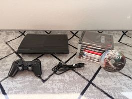 PlayStation 3 Super Slim / 500 GB / 9 Spiele & Controller