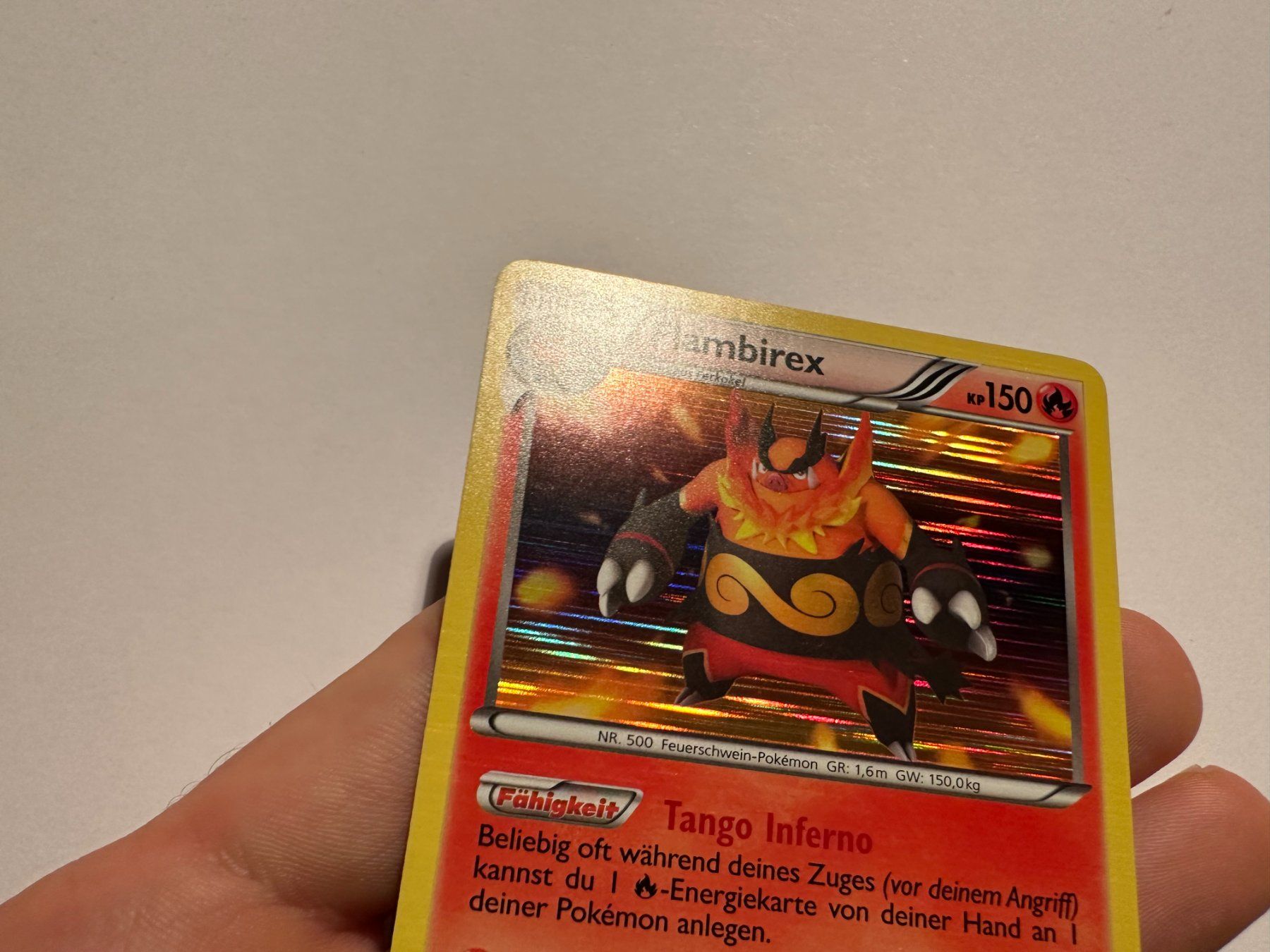 Pokémon Sammelbilder & Trading cards: Flambirex holo Schwarz & Weiss Base DE – Gebraucht aus Hagendorn von Pokecollectorch 2