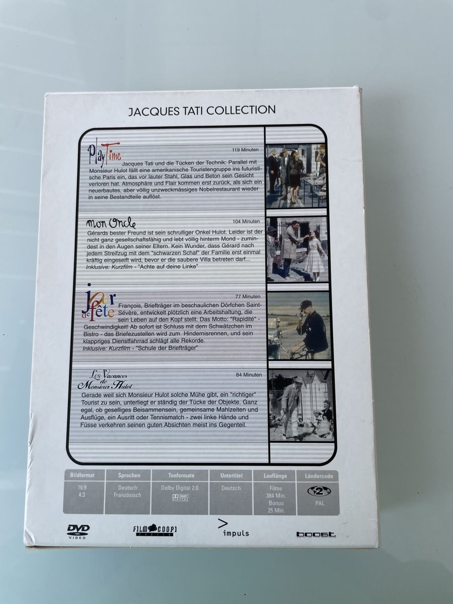 Tutti i DVDs: DVD Jacques Tati Collection – Usato da Menziken venduto da FS-Creativity 1