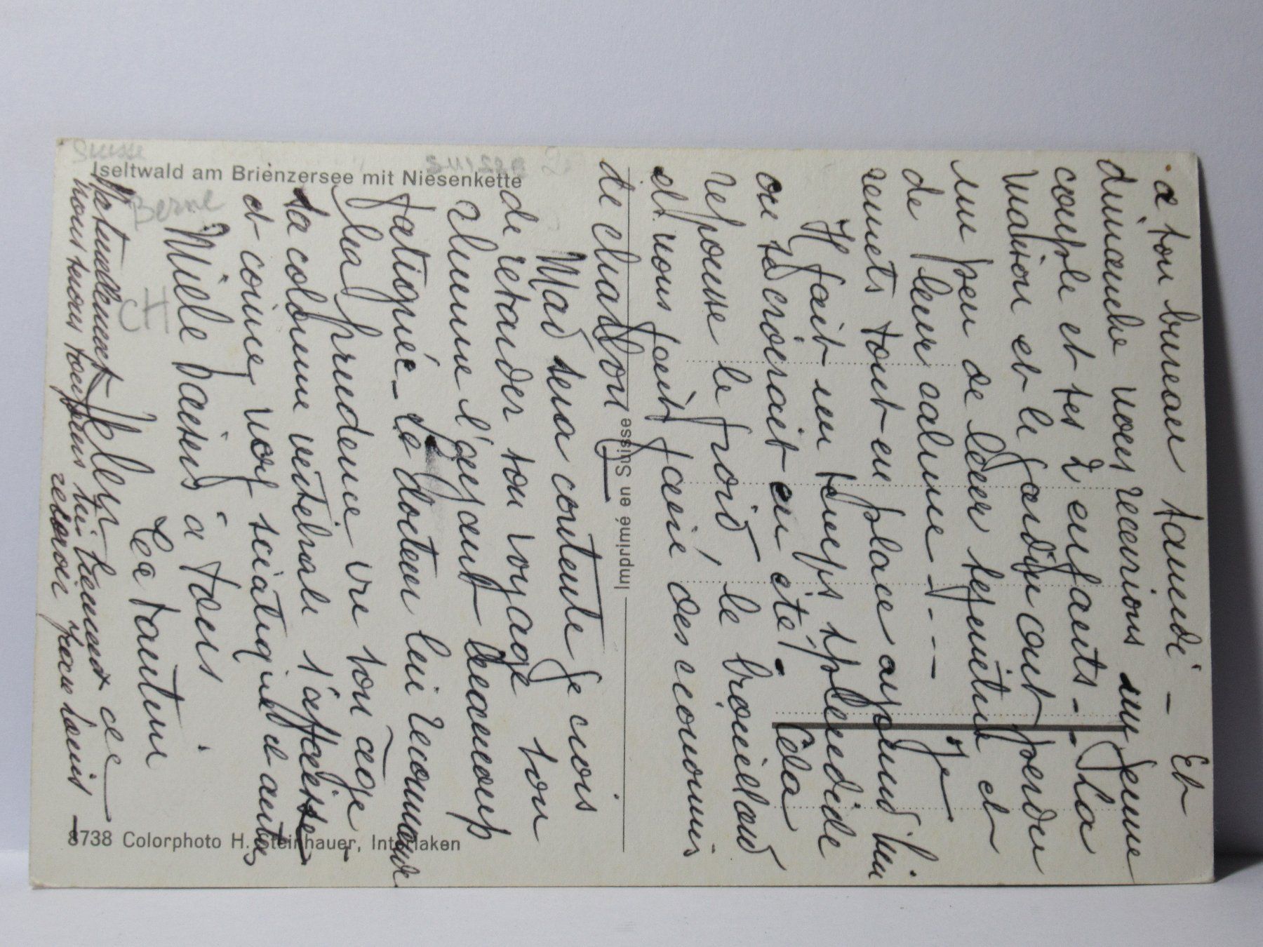Cartes postales: Iseltwald am Brienzersee mit Niesenkette – D'occasion à Grenchen par Bluemchen1900 1