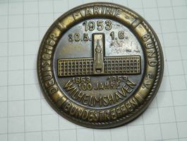 Medaille Deutsches Bundestreffen Marine-Bund 1953 mit Nadel