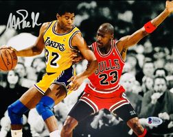 Foto autografata Magic Johnson, con certificato COA! 🏀