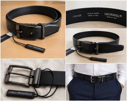 Ceinture Carlo Pignatelli – Cuir véritable – Neuve