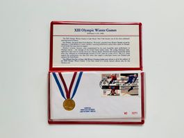 The Official First Day of Issue 1980 Winter Olympic Cachet
