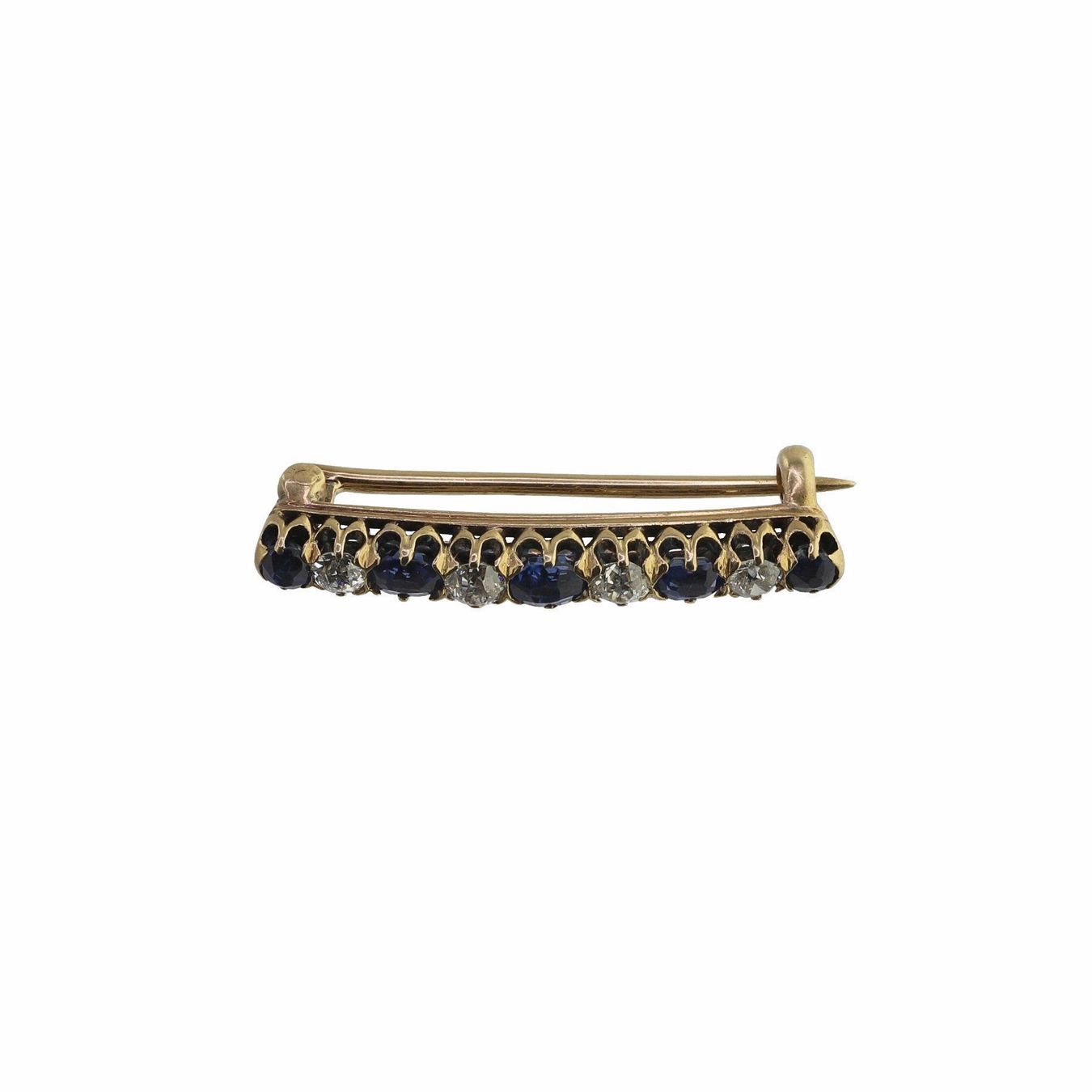 Spille & Fermagli: Diamant Saphire Brosche – Usato da Zürich venduto da Vintage-Jewellery 3