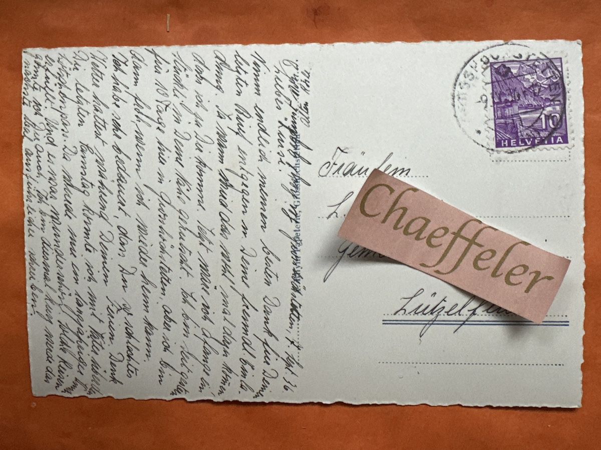 Ansichtskarten: 1936 B 8960 Grosshöchstetten Bern Schweiz  – Gebraucht aus Zürich von Chaeffeler 1