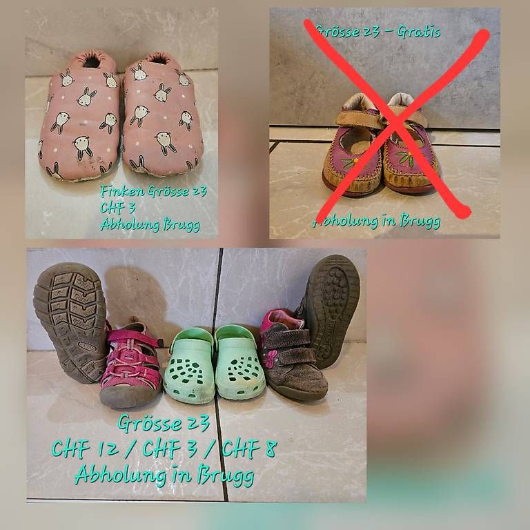 Schuhe für Jungen: Div. Schuhe Grösse 23 – Gebraucht aus Brugg AG von man_cx5c