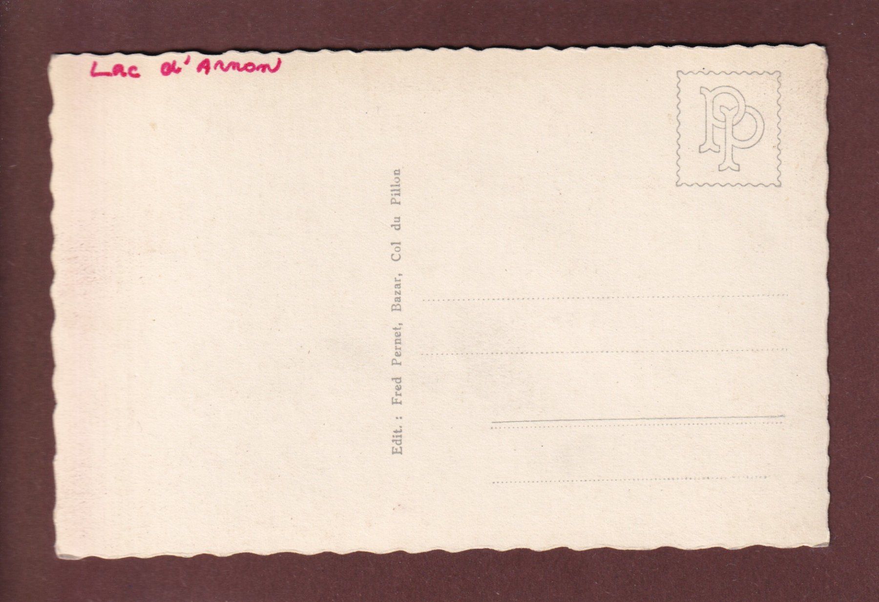 Cartoline postali: ARNENSEE / LAC D'ARNON – Usato da Pully venduto da nicecards 1