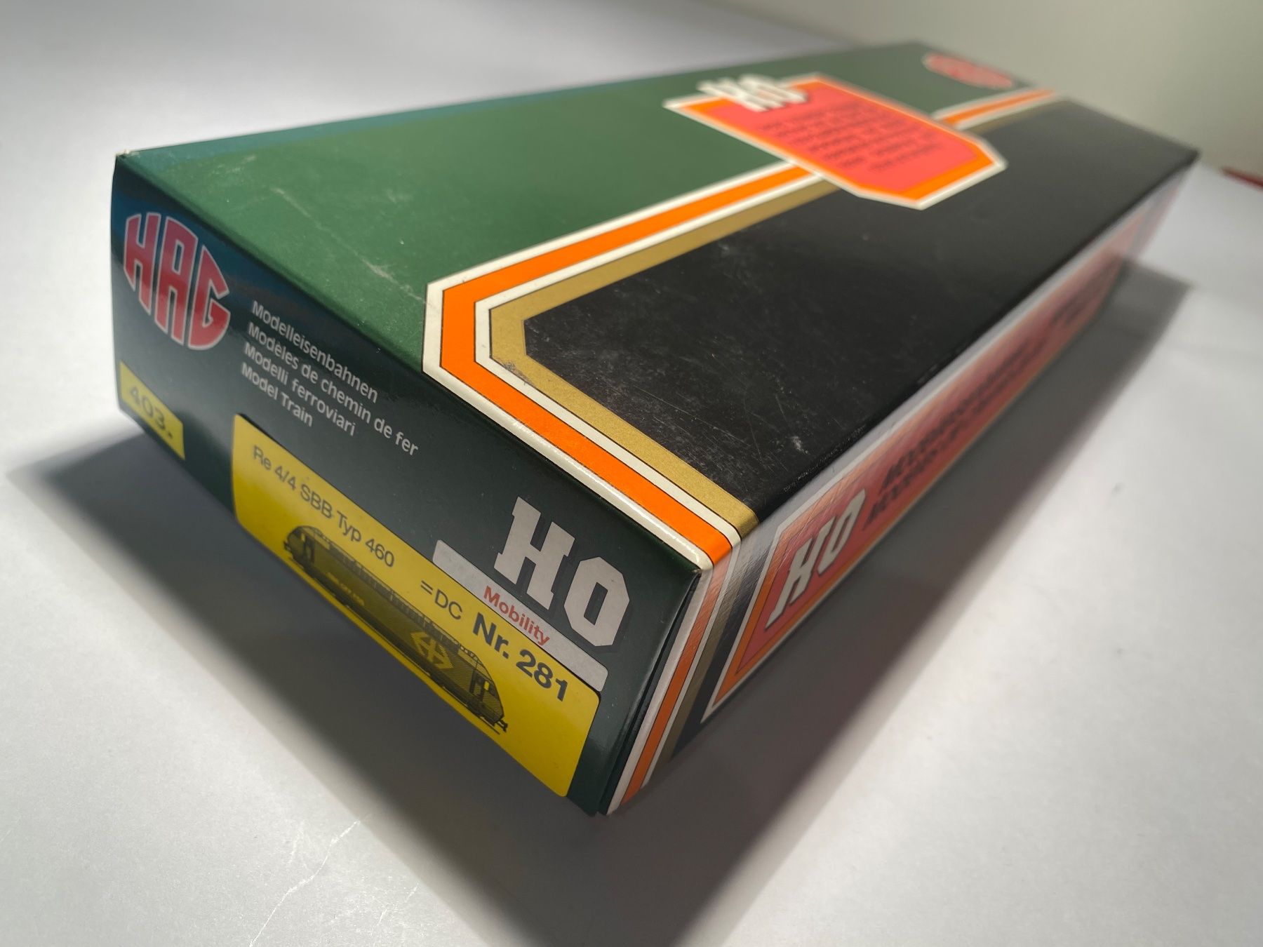 Hag Modellini di ferrovie: HAG  E-Lok RE460 SBB MOBILITY, DC Analog – Usato da Buchrain venduto da Modellbahn11 9