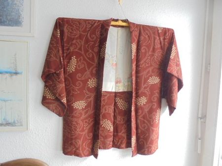 Rarität: VINTAGE Haori Kimono Jacke reine Seide aus Japan
