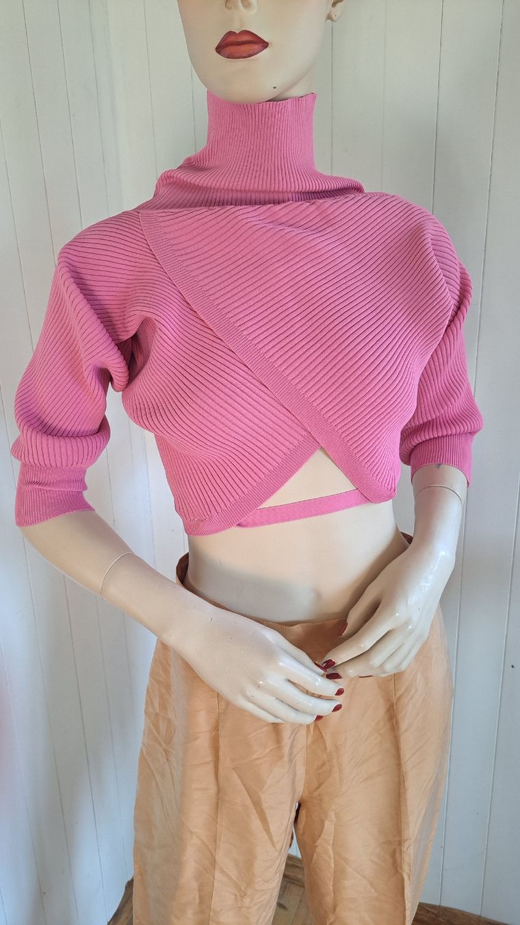 Maglioni & Felpe: NO SECRETS MILANO cropped CacheCœur Strickpullover Pulli S M – Usato da Mollis venduto da Fauchi99