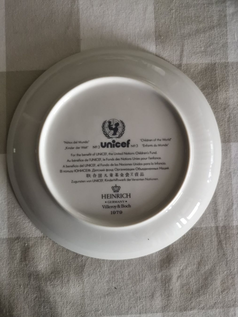 Piatti: 3 Unicef Teller – Usato da La Tour-de-Peilz venduto da minipuce123 4