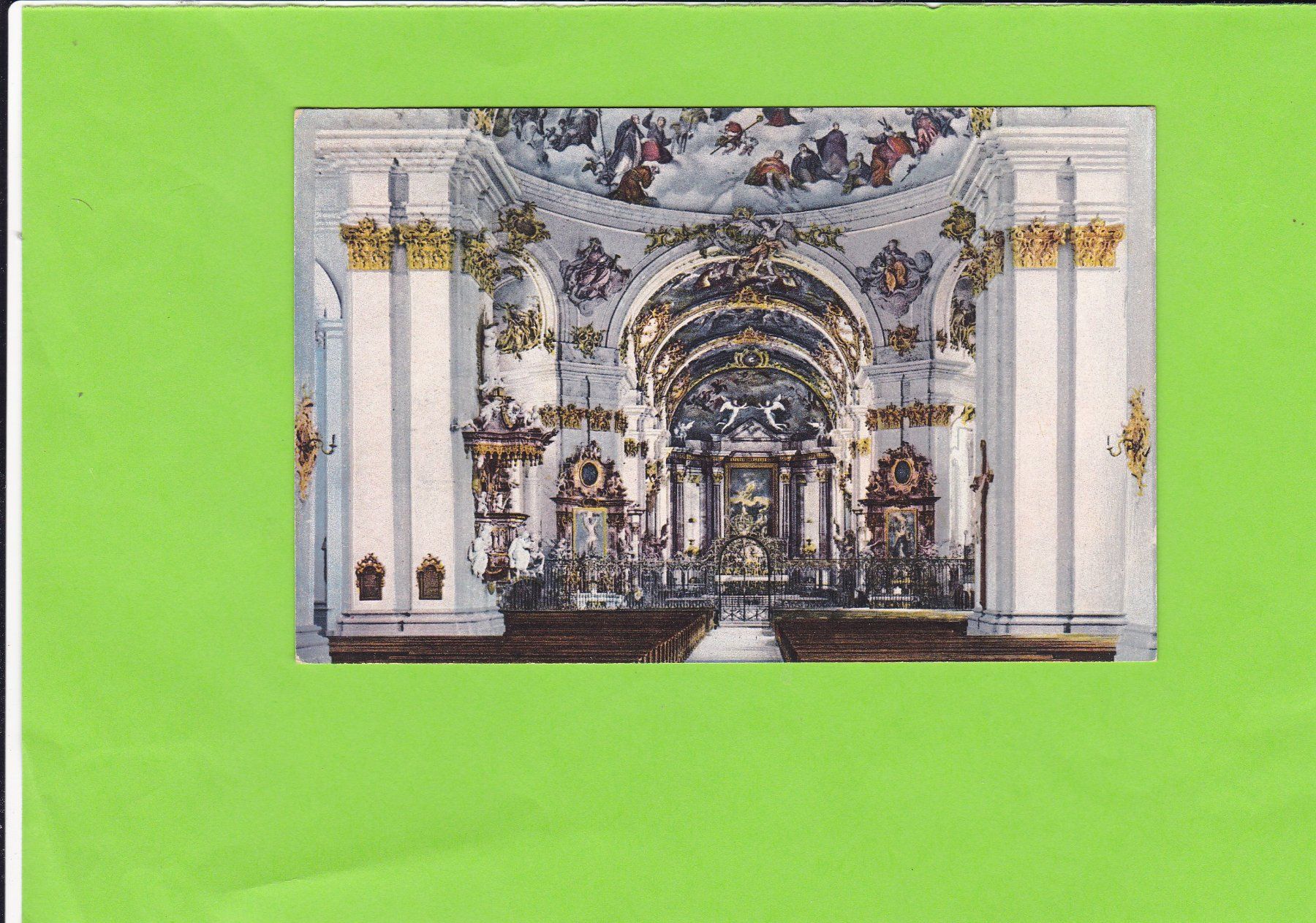 Cartes postales: St. Gallen-Innenansicht-Klosterkirche – D'occasion à St. Peterzell par neckertal