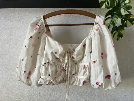Blouse manches bouffantes M 🌸
