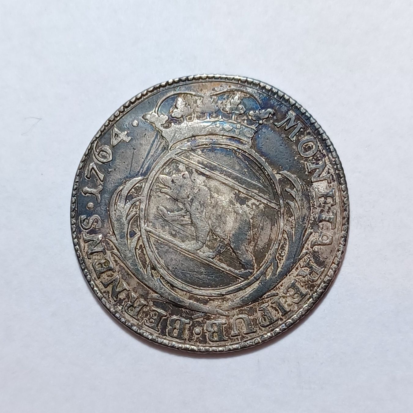Tutti le monete: 20 Kreuzer 1764 Bern – Usato da Pfäffikon ZH venduto da Schweizer_Muenzen