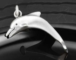 Taucher Schmuck: Anhänger Delfin 925er Silber - NEU -