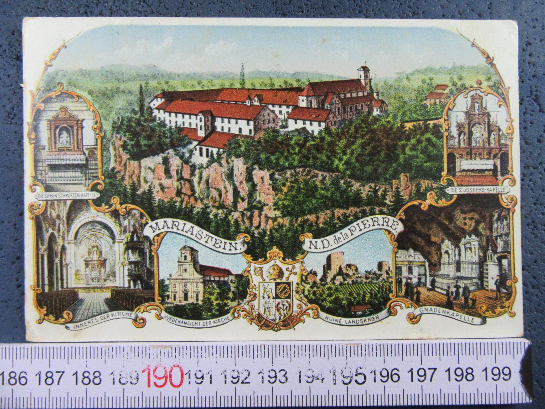 Cartoline postali: MARIASTEIN 1916 8BILD-LITHO SO AK – Usato da Ettingen venduto da Hausi4711