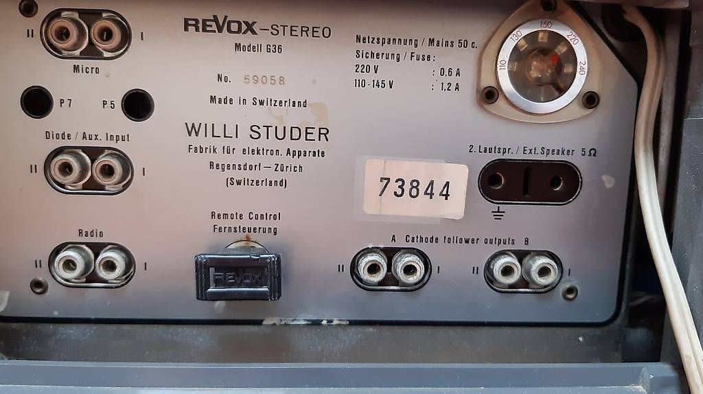 Apparecchi a nastro: Revox-Studer Tonbandmaschine – Usato da Adligenswil venduto da workken39 2