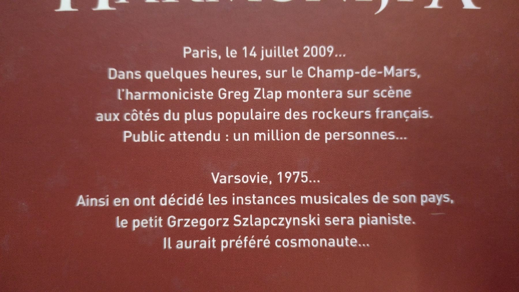 Comics: BD Harmonijka A Backstage Story de Greg Zlap EO TBE  – Gebraucht aus Farvagny-le-Grand von LaCaverne 2