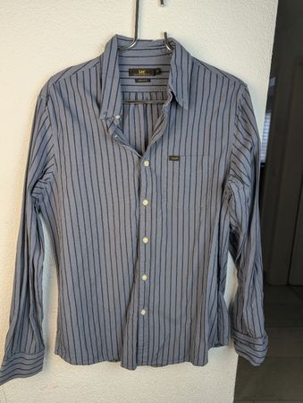 LEE Men's Regular Fit Striped Shirt - Size M
