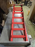 2 Rampen 1000kg Ladekapazität rot  guter Zustand
