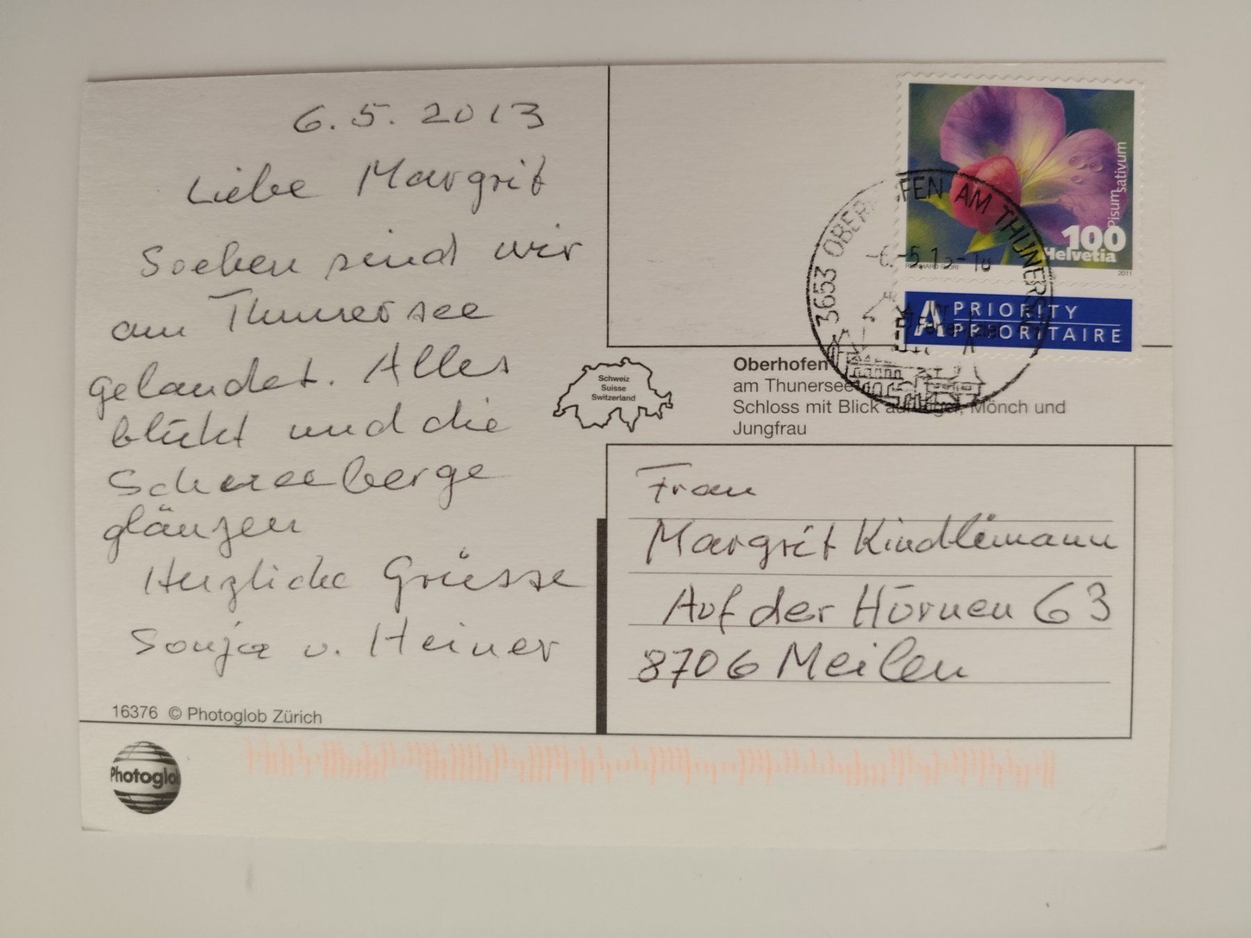 Ansichtskarten: Schiff,  Oberhofen – Gebraucht aus Ohmstal von Lebensfreude05 1