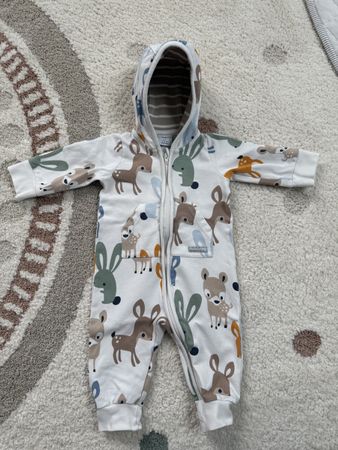 Einteiler / Jumpsuit / Overall aus Sweatstoff • Grösse 62