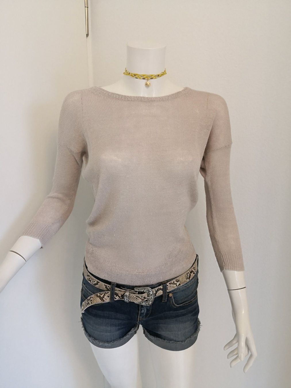 Pulls & Sweat-shirts: 🤩MANGO LEINEN STRICK PULLOVER BEIGE NEU & D&G P. – Neuf (Voir description) à Olten par Naja-Twins-Twins 4