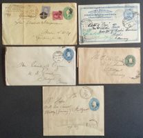 USA: 5 Postal Stationaries O, 1890–1904