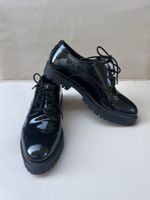 Bugatti Lackschuhe / Schnürschuhe Schwarz Gr. 38