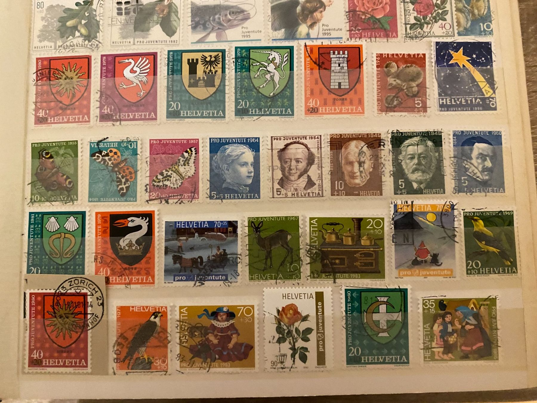Tous les timbres: Briefmarken Schweiz Pro Juventute – D'occasion à matten b. interlaken par jfran17 1