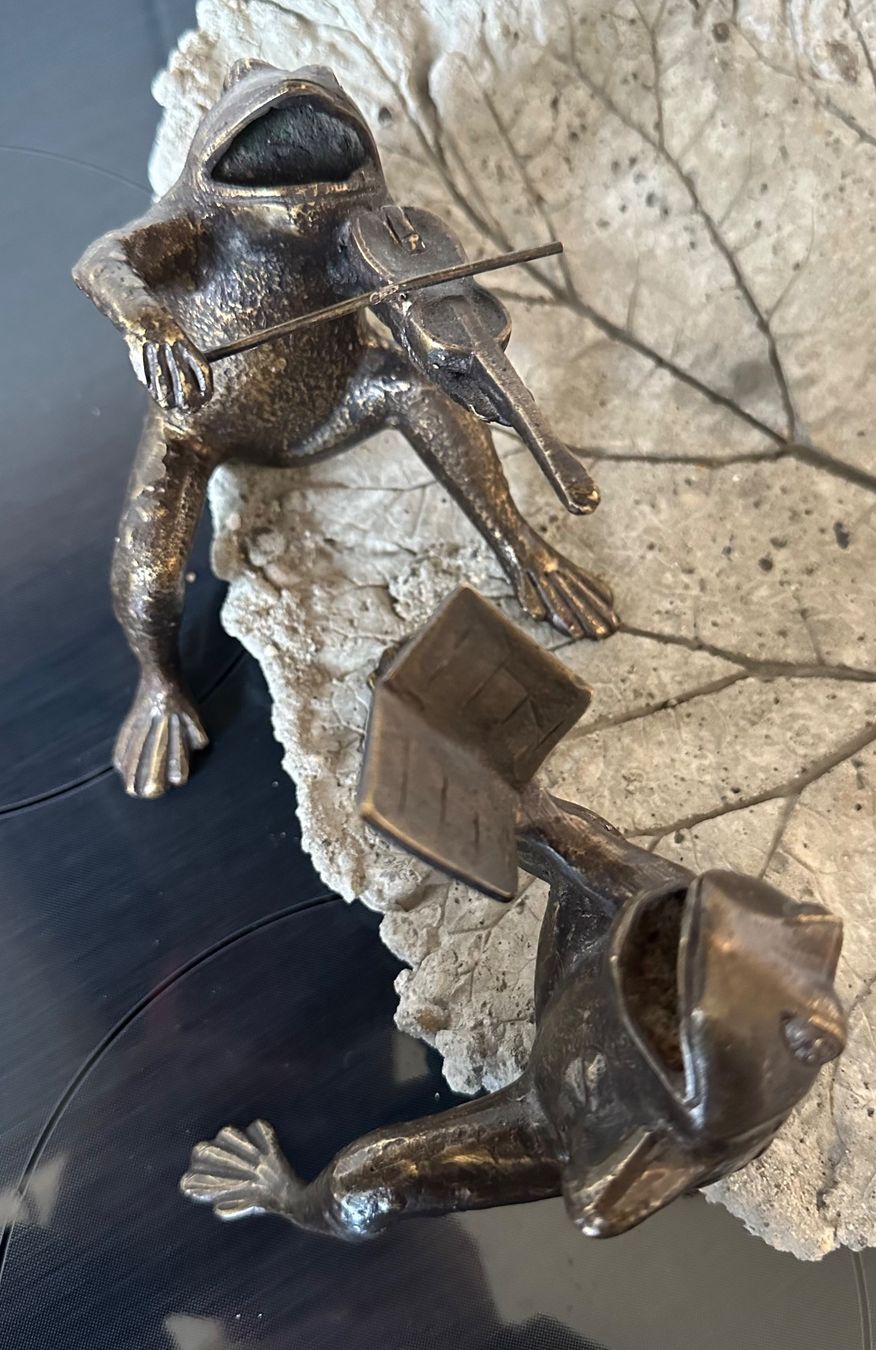 Tutte le decorazioni: 2 Frösche aus Bronze – Usato da Zürich venduto da brazerola