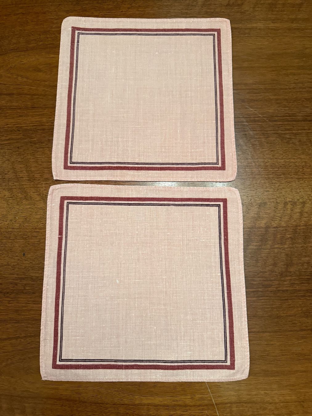 Sonstige Tischwäsche: 2 Tischsets 2 Servietten, Leinen, rosa – Gebraucht aus Erstfeld von Mario_boe0 3