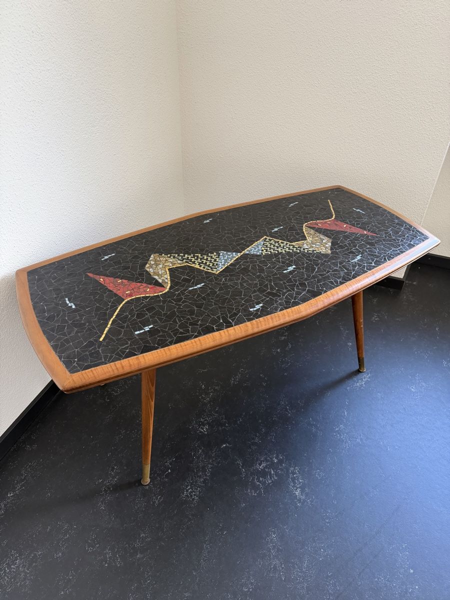 Tavoli: Mid-century Couchtisch Mosaik/Schweizerfabrikat – Usato da Steckborn venduto da Sar12