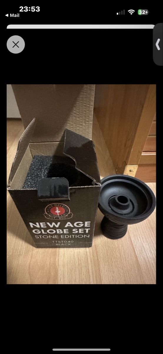 Narghilé: Shisha Kopf New Age Globe – Nuovo e nell'imballaggio originale da Dietikon venduto da sal_zdn5