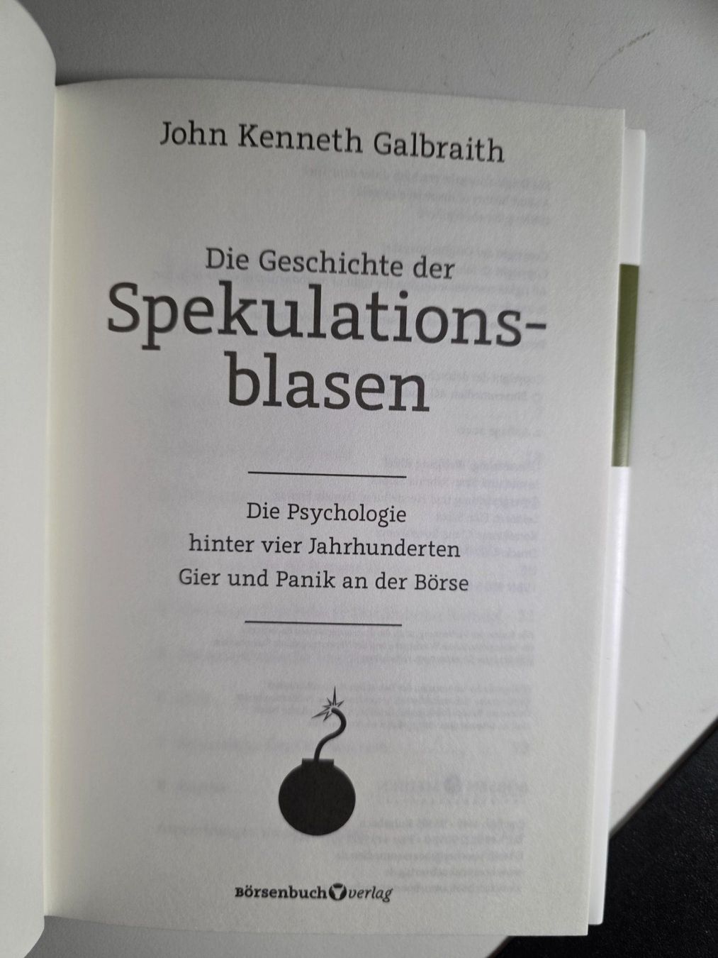 Libri: Spekulationsblasen - John Kenneth Galbraith - 2020 – Nuovo (secondo la descrizione) da Walterswil BE venduto da Lonitti 5