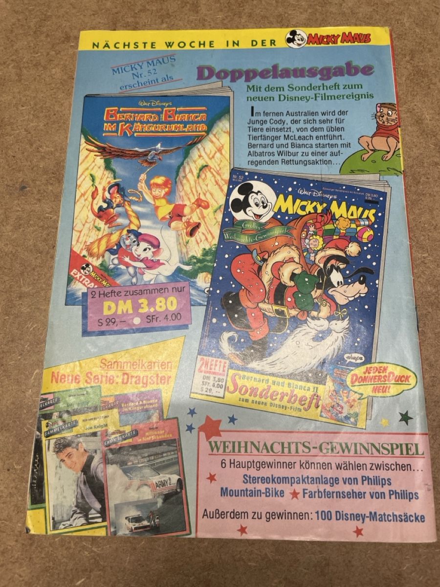 Fumetti: Micky Maus Zeitschrift Nr. 51 von 1991 – Usato da Therwil venduto da rubininio 1