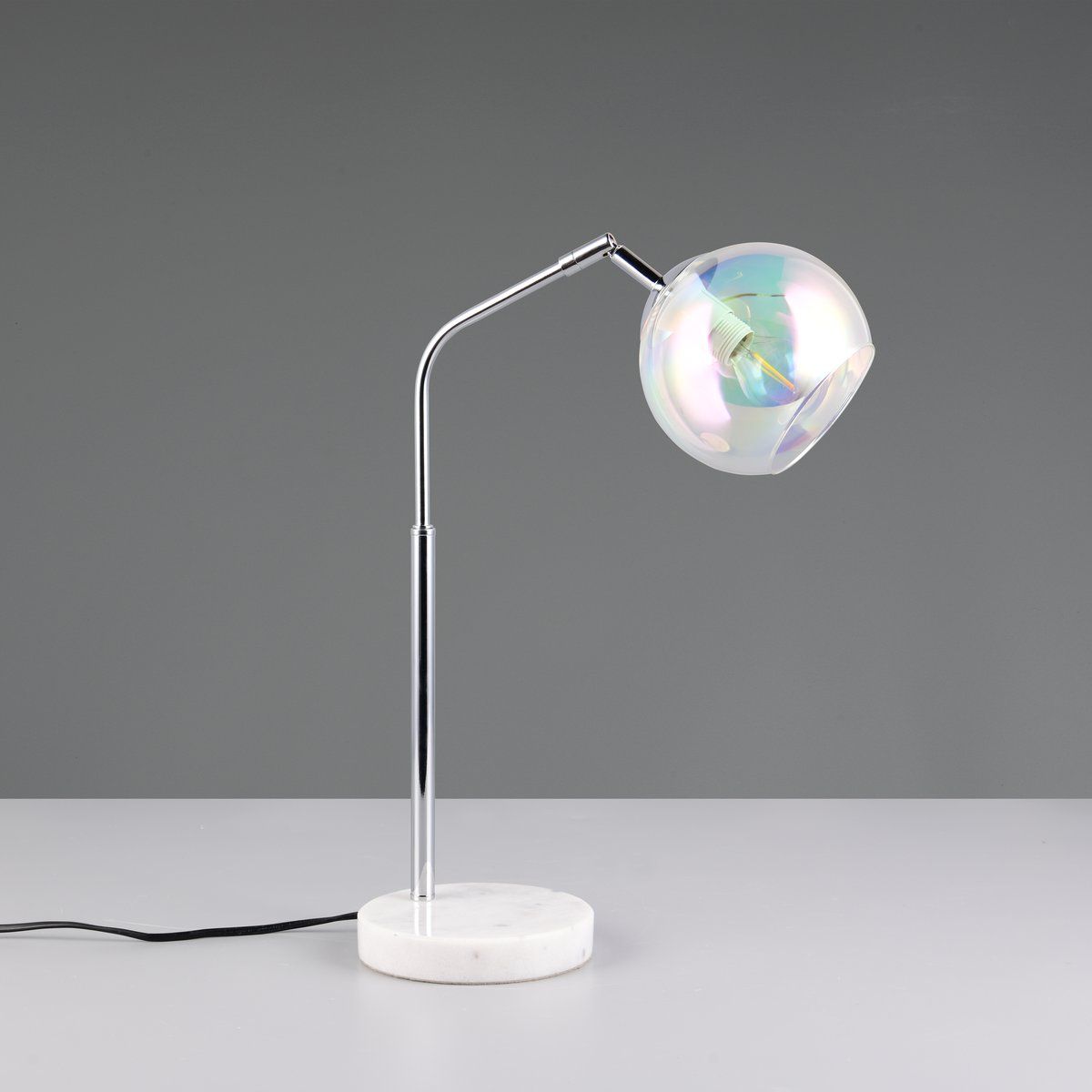 Lampade: Tischleuchte, Glas, Chrom, 45 cm Höhe – Nuovo (secondo la descrizione) da Kreuzlingen venduto da Smart-Light 4