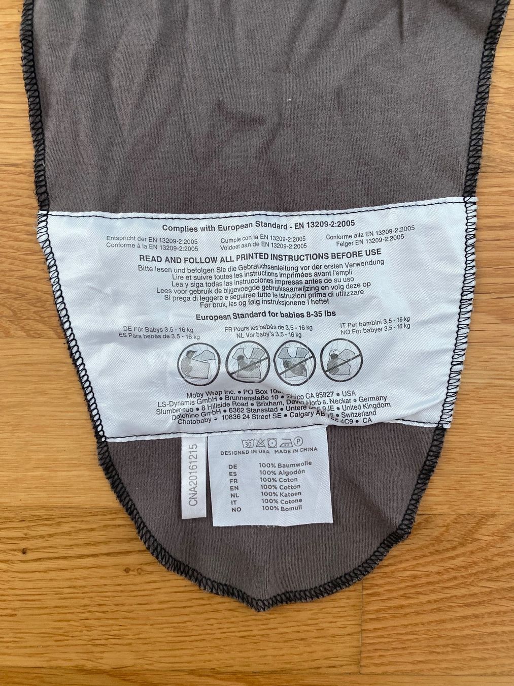 Moby Wrap Bauch- & Rückentragen: Moby Wrap Tragetuch braun – Gebraucht aus Seuzach von Eve87 3